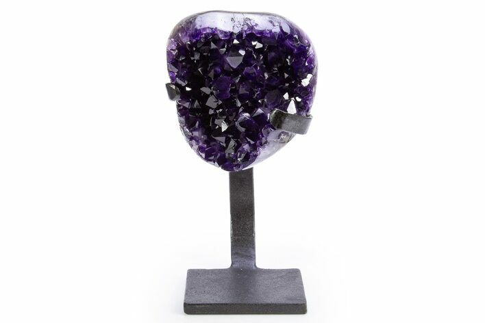 Amethyst Geode With Metal Stand - Uruguay #306869